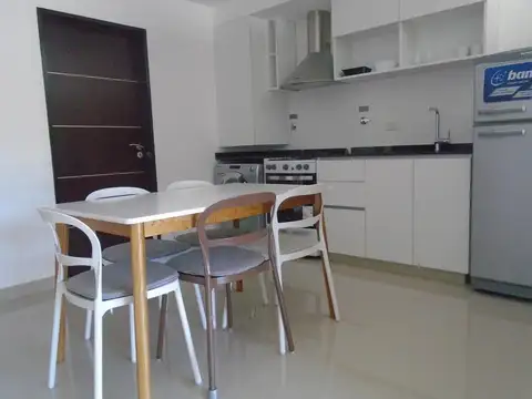2 ambientes amoblado, equipado .Nuevo.Contrafrente.Balcón