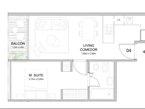 Departamento en Venta de 2 ambientes
