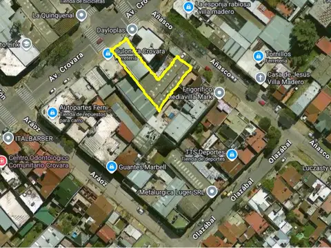 Galpon en Venta 10  mts Frente
