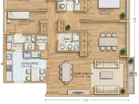 Departamento en Venta en Martínez, USD 250.000