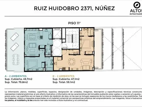 Departamento en Venta en Nuñez, USD 177.500