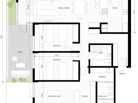 Departamento en Venta en Pichincha, USD 258.900