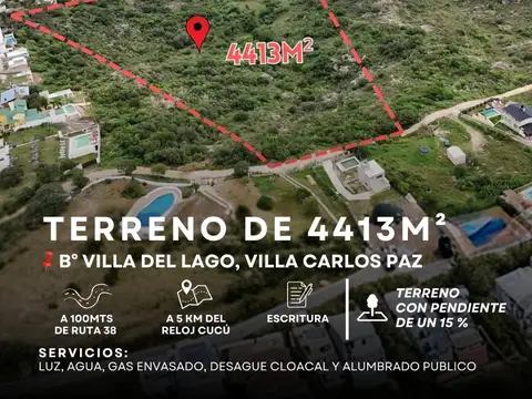 Venta Espectacular Terreno De 4.413 Mts² Con Vista A La Ciudad De Villa Carlos Paz