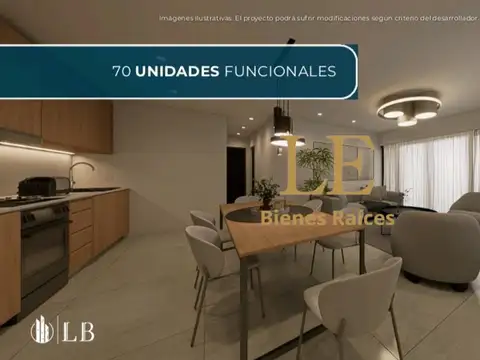 Departamento 2 ambientes con 1 baño