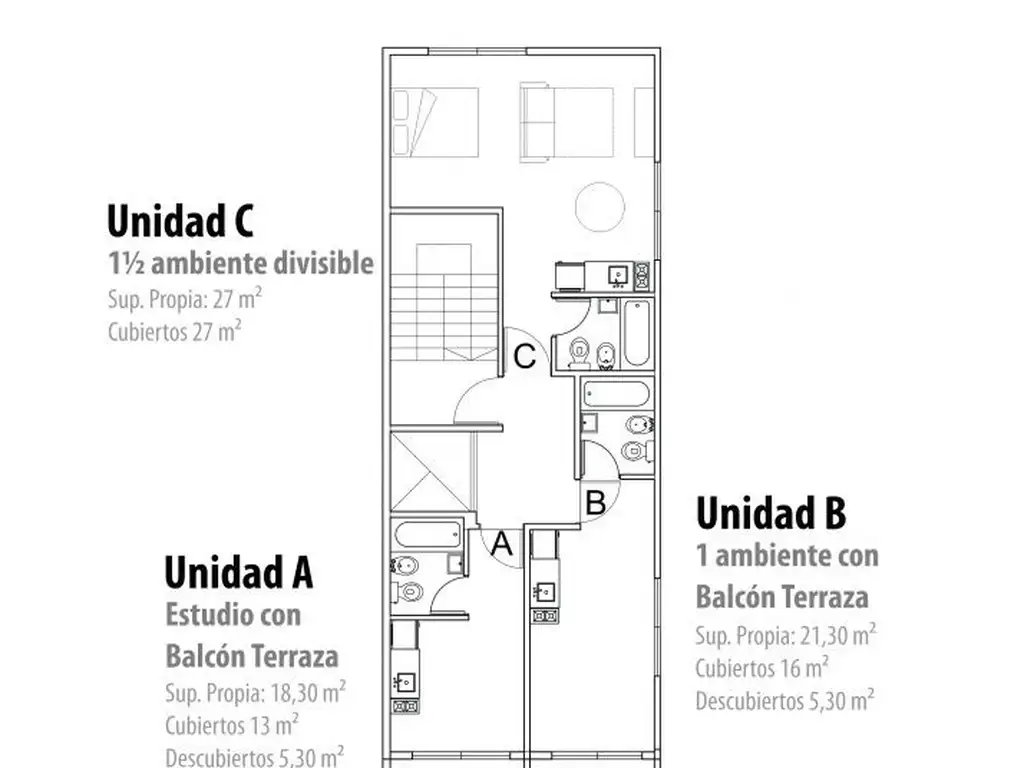 Estudios | 1 amb | 1½ amb divisible - Foto 11