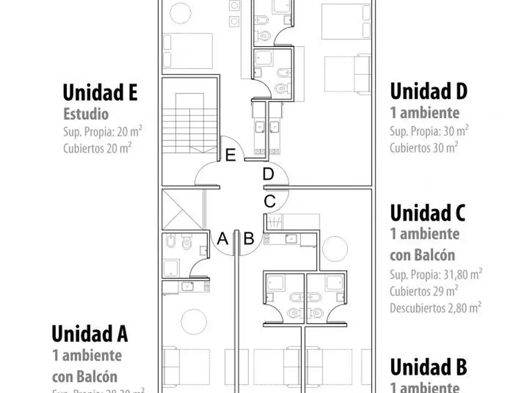 Estudios | 1 amb | 1½ amb divisible - Entrega Julio 2027