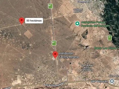 50 hectáreas, Ruta 67, Parque Industrial Neuquen