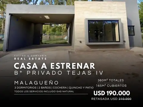 Casa en Venta en Tejas 4, Malagueño