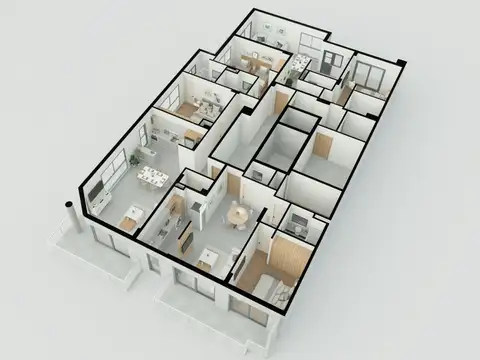 Departamento 2 ambientes con 1 baño