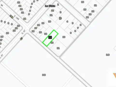Terreno en Venta 50  mts Fondo