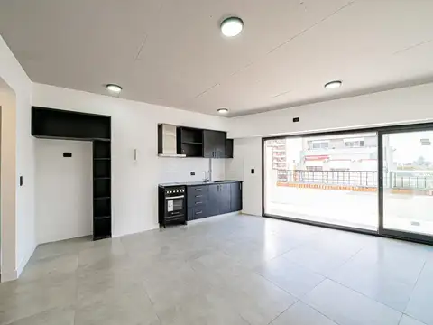 Departamento en venta. Dos ambientes. Balcón Terraza. Piso Alto. Frente y contrafrente.