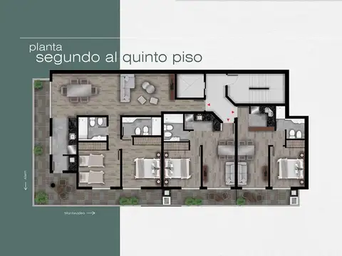 Departamento 2 ambientes con 1 baño