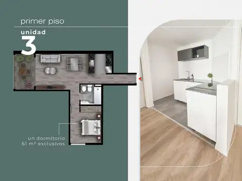 Departamento en Venta en Martín, USD 87.500