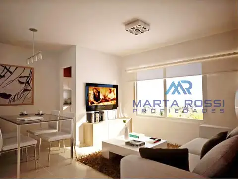 Departamento 2 ambientes con 1 baño