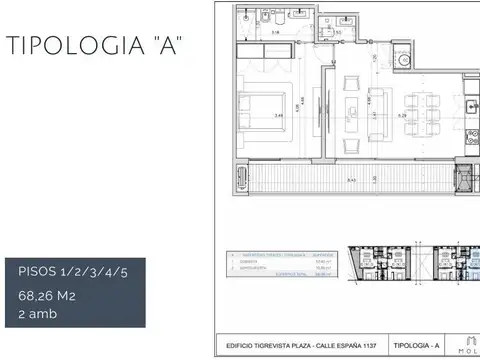 Departamento en Venta de 1 dormitorio