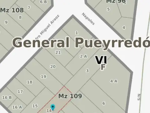 Terreno en Venta 10  mts Frente