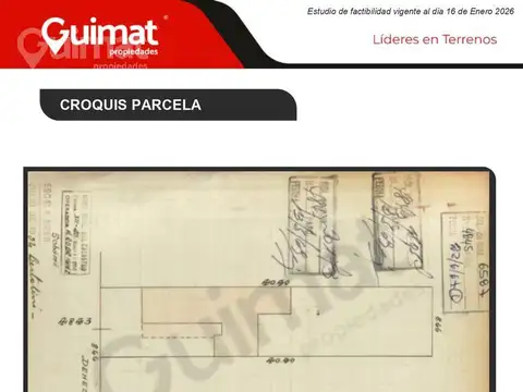 Terreno en Venta de 349,0 m2