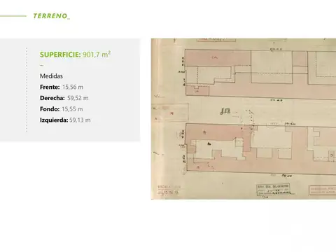 Terreno en Venta de 901,0 m2