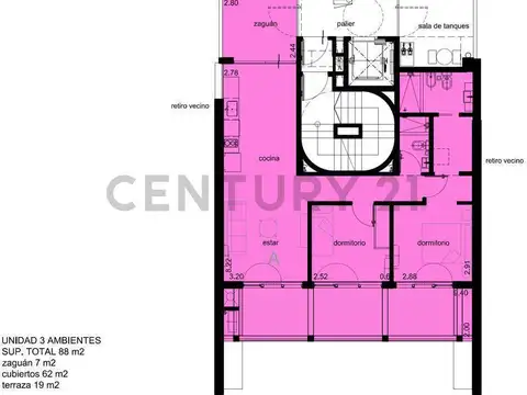 Departamento en Venta de 2 dormitorios