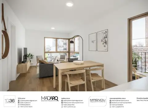 Departamento Monoambiente con 1 baño