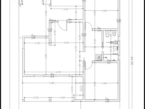 Casa 4 ambientes con 1 baño