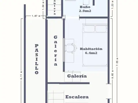 CIUDADELA PH 3 AMBIENTES CON PATIO