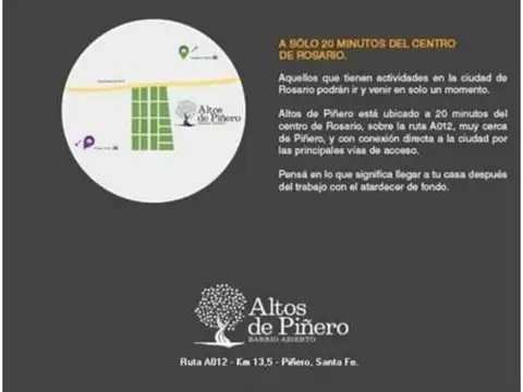 Terreno en Venta en Piñero, USD 22.000