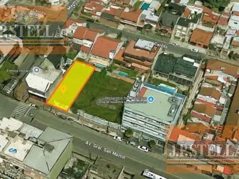 Lote 360 m² c/ 12 m de frente s/Avenida - Ramos Mejia