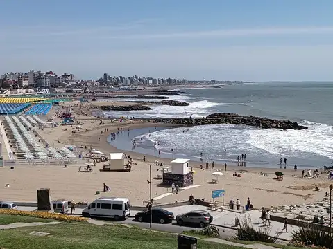 Hermoso depto temporada frente al mar p/3/4 personas 