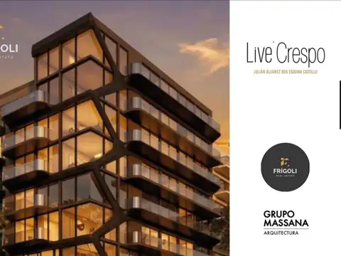 Live Crespo  Julián Álvarez 805 de  1, 2 y 3 Dormitorios