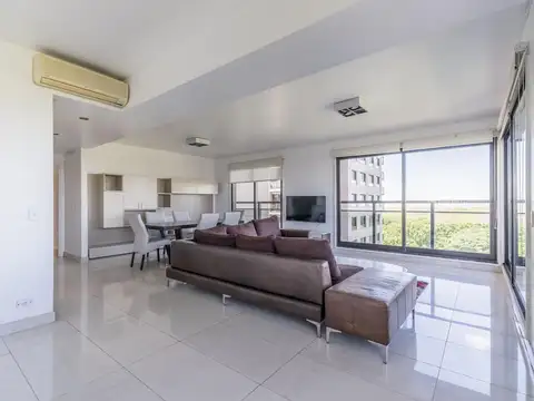 Departamento en venta de 3 ambientes con cochera doble, baulera, balcón, piso alto y vista abierta