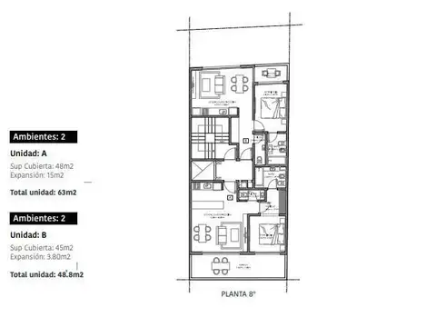 Departamento en Venta al Norte