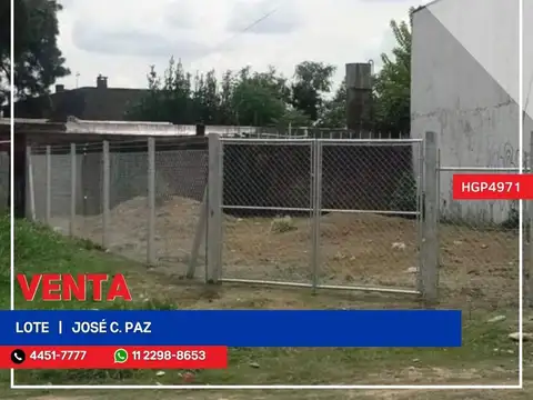 Lote - Venta - Argentina, José C Paz