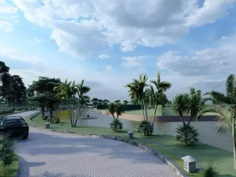 Terreno en venta en barrio privado Funes Lake