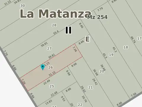 LOTE VENTA LOMAS DEL MIRADOR Zona U2b - 226 metros