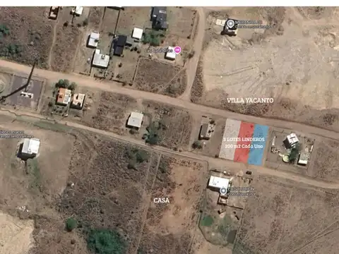 SE VENDEN ULTIMOS 3 LOTES VILLA YACANTO 215 m2 C/U