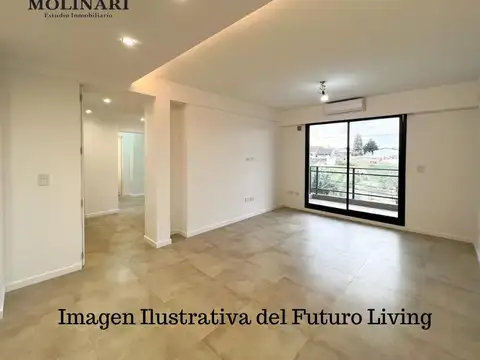 Departamento en pozo cde 3 amb con 2 baños y balcon con parrilla