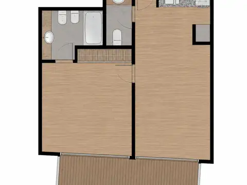 Departamento en Venta de 2 ambientes