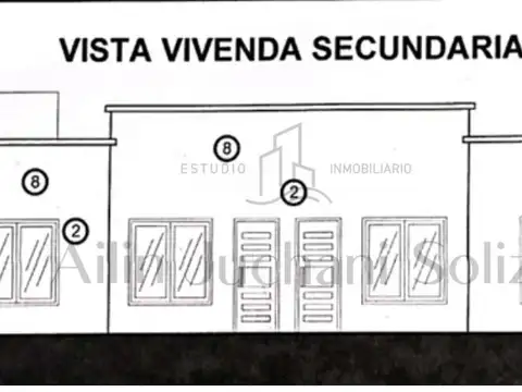 Casa 3 ambientes con 1 baño