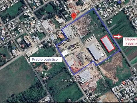 Depósito Clase A en Garín, Pdo. de Escobar – 2.650 m², Altura 12 m, Playa 3.700 m²