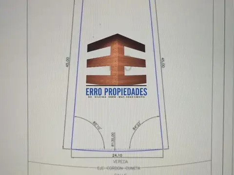 Terreno en Venta de 901,0 m2