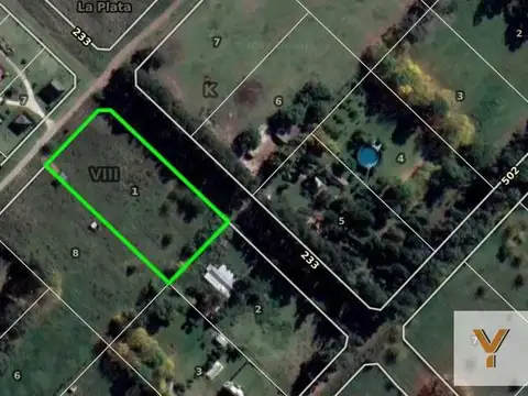 Terreno en Venta 100  mts Fondo