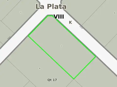 Terreno en Venta 50  mts Frente