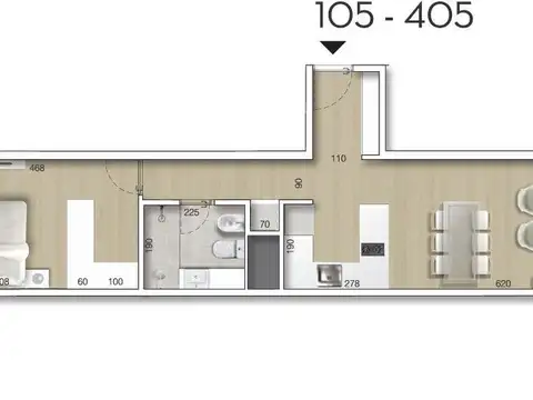 Departamento en Venta con 1