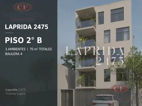 Departamento de 3 ambientes con balcón y baulera – Segundo piso