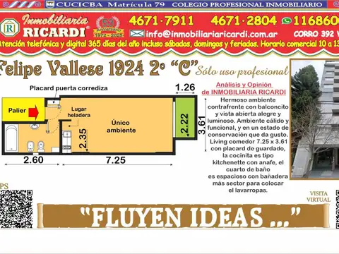 FLUYEN IDEAS apto vivienda o estudio 