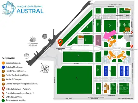 Alquiler terreno en Parque Austral para desarrollo empresarial en Pilar