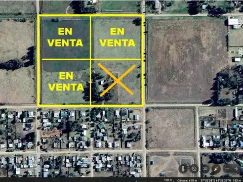 3 terrenos en Venta ubicados en Huanguelen - 14.300m2 - IDEAL INVERSOR