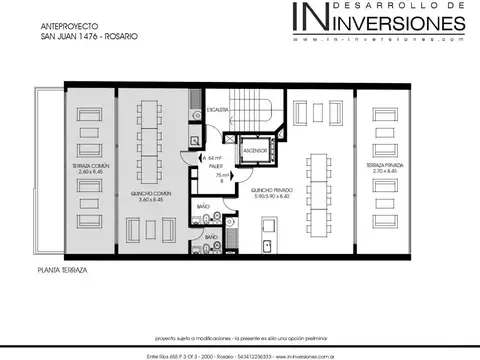 Departamento 3 ambientes con 2 baños