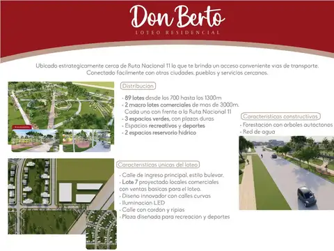 Terreno en Venta en Reconquista, USD 150.000